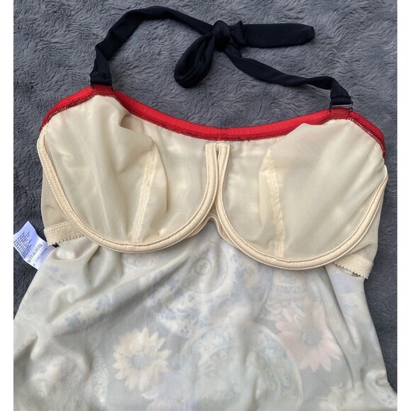 Fantasie Lascari Sized-Cup Bandeau Swimsuit Size 34D Multicolor Medallion floral - Picture 7 of 12